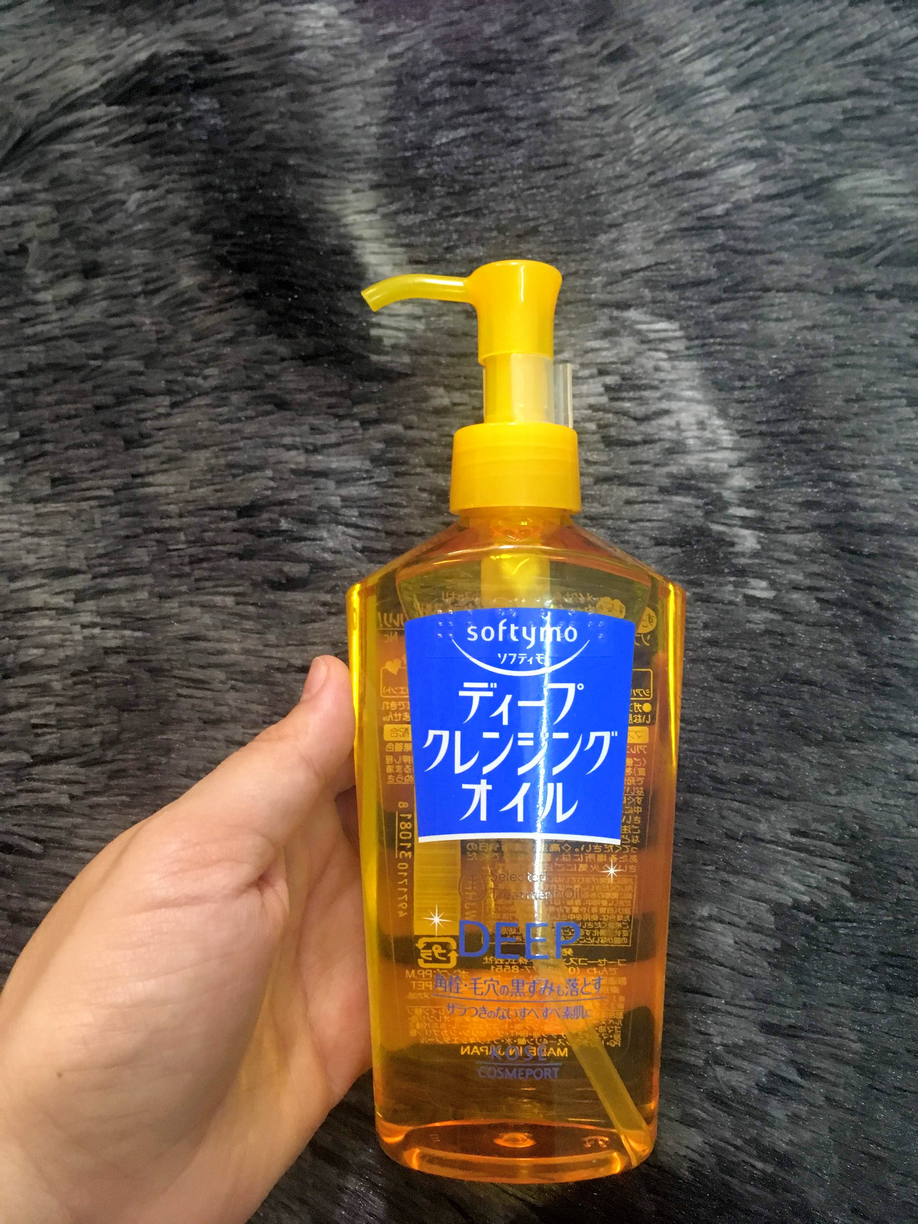 Review dầu tẩy trang Kose Softymo Deep Cleansing Oil (chai vàng đậm)