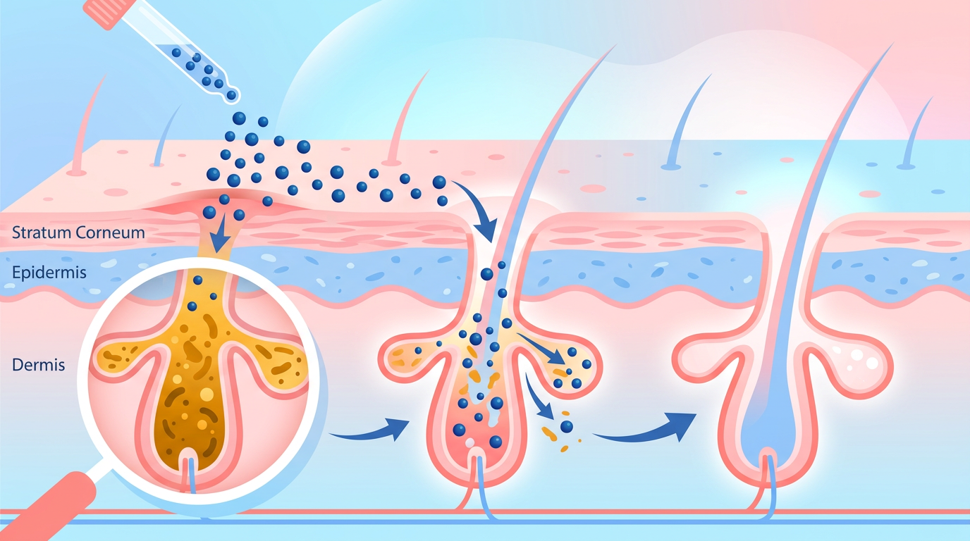 Salicylic acid hoạt động như thế nào trong lỗ chân lông