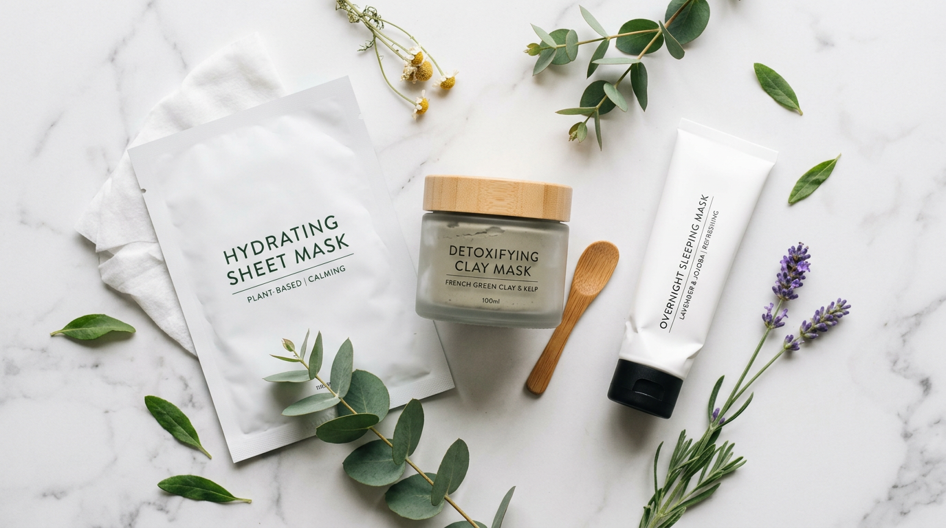 Các loại mặt nạ dưỡng da phổ biến: mặt nạ giấy, đất sét, ngủ và mặt nạ lột