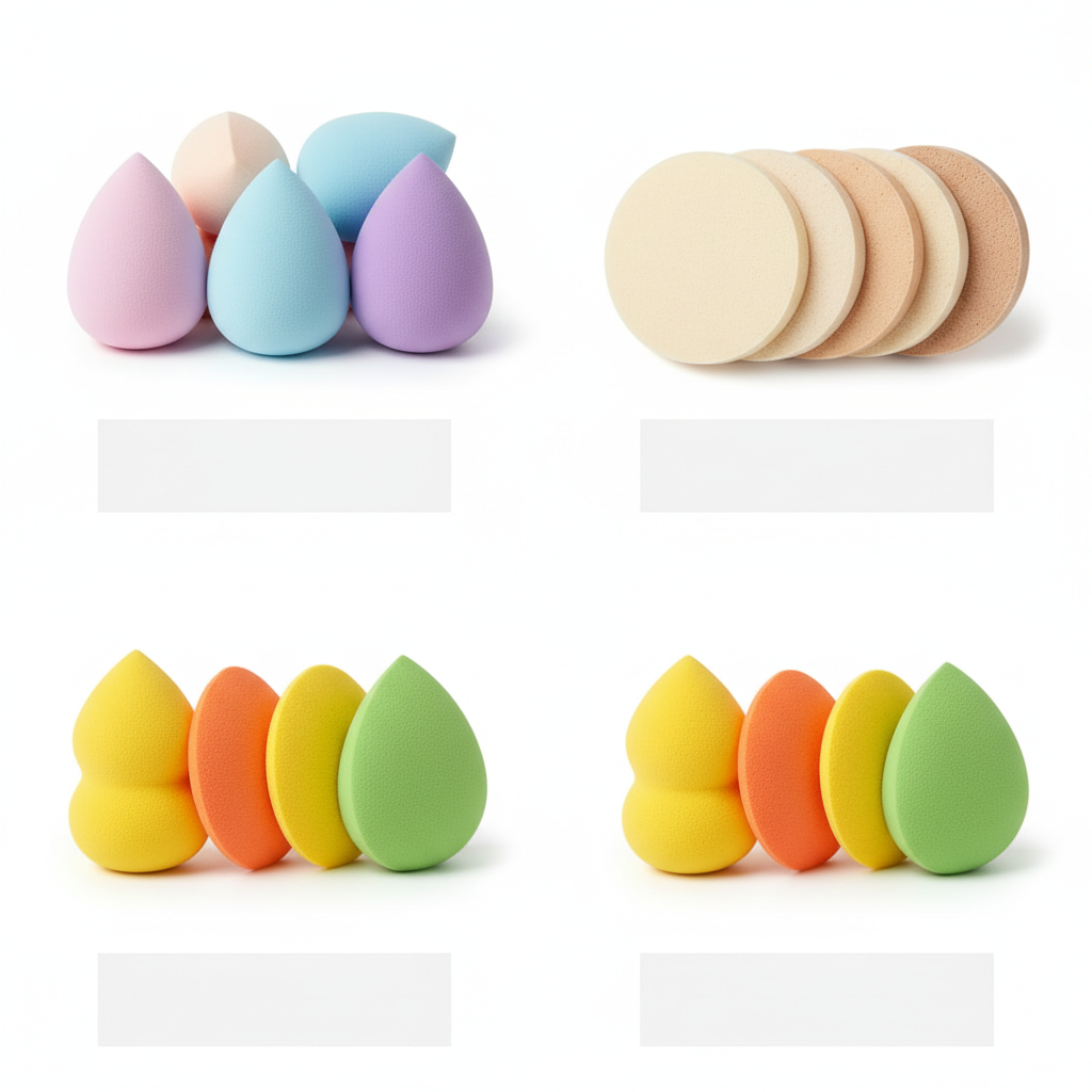 Các loại mút trang điểm phổ biến - Mút trang điểm – “vũ khí” giúp các nàng có lớp 