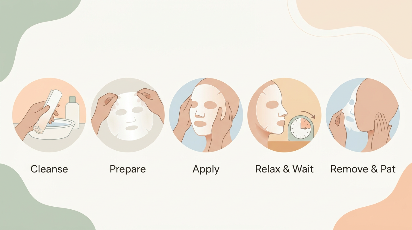 Các bước đắp mặt nạ giấy Hàn Quốc đúng cách để phát huy tác dụng