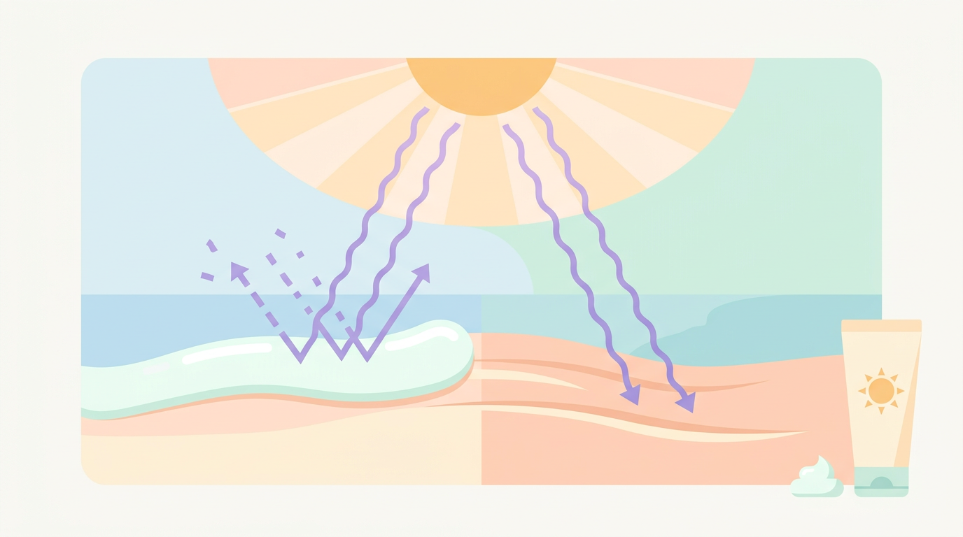 Cơ chế kem chống nắng SPF bảo vệ da khỏi tia UV, tia UVA và UVB