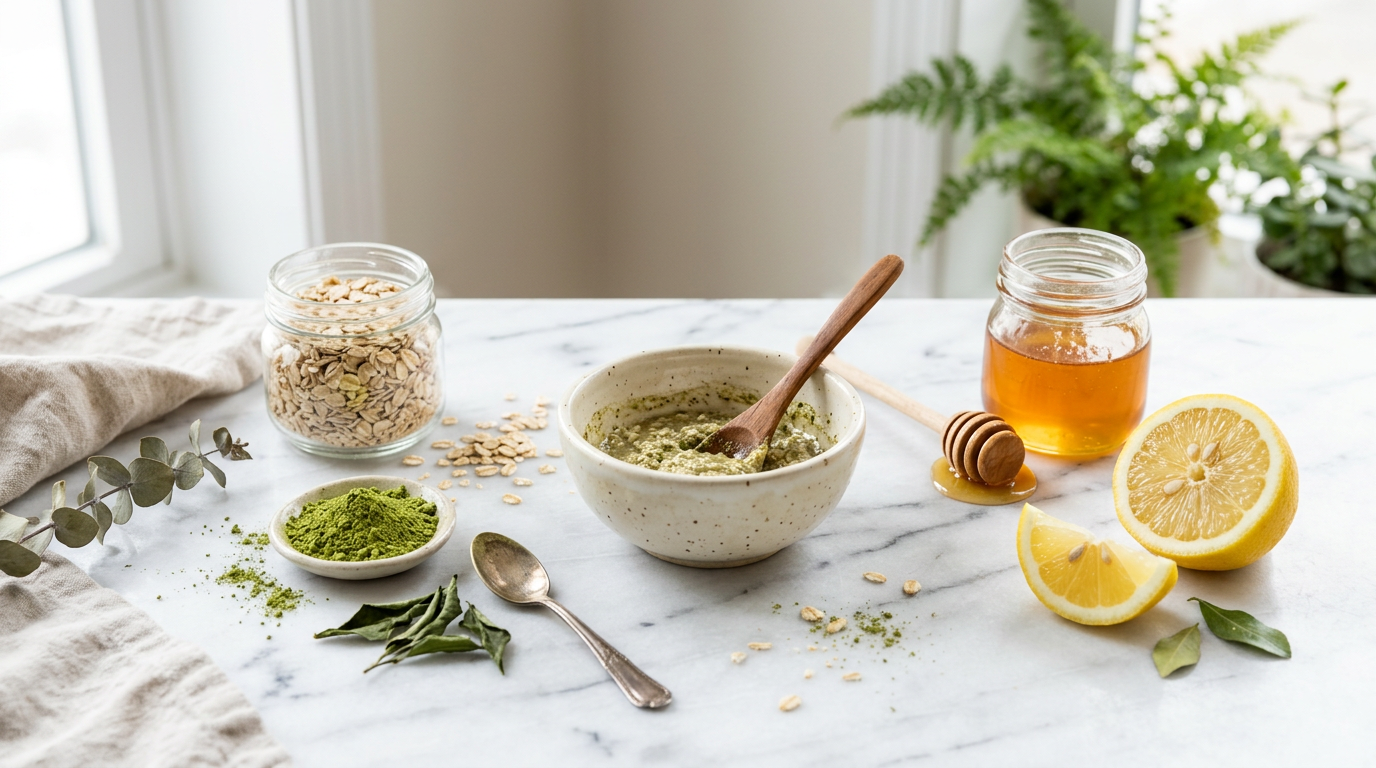 Nguyên liệu tự nhiên làm mặt nạ cho da dầu tại nhà