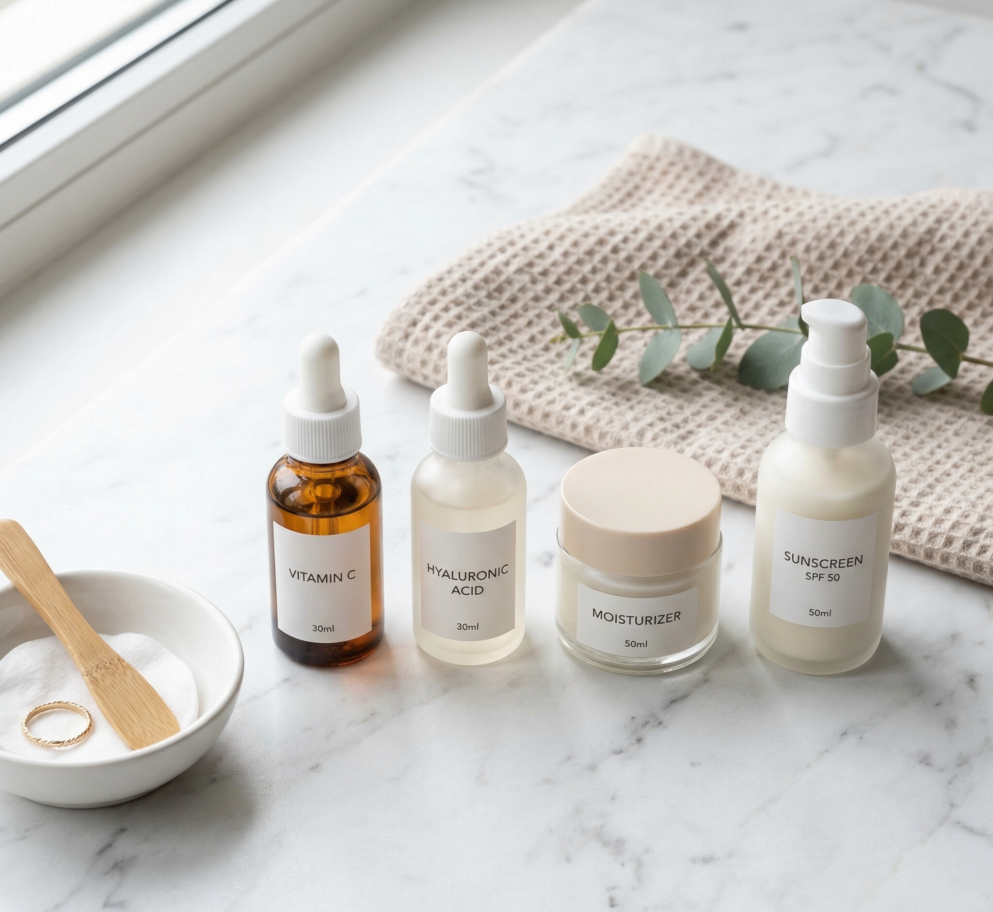 Thứ tự bôi kem chống nắng sau serum và dưỡng ẩm trong skincare routine buổi sáng