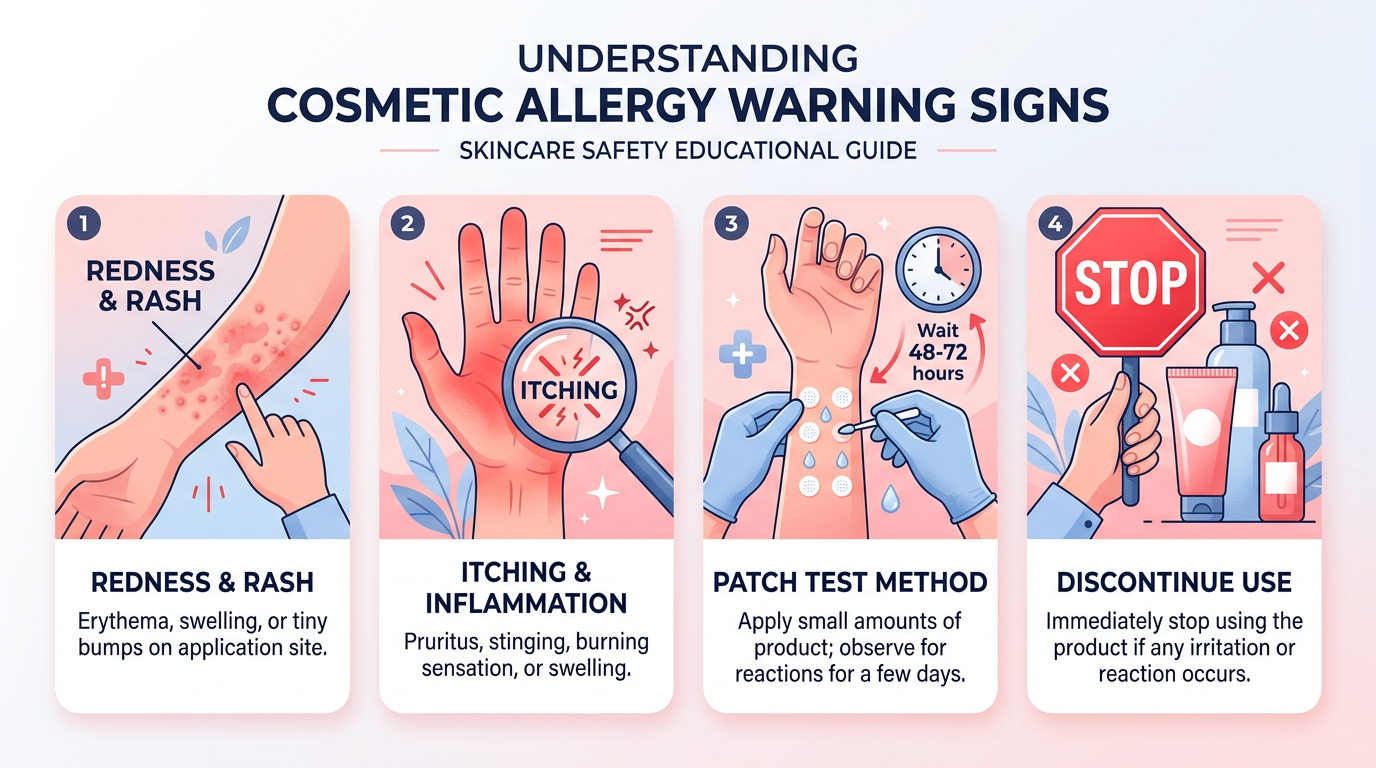 Dấu hiệu nhận biết dị ứng mỹ phẩm trên da