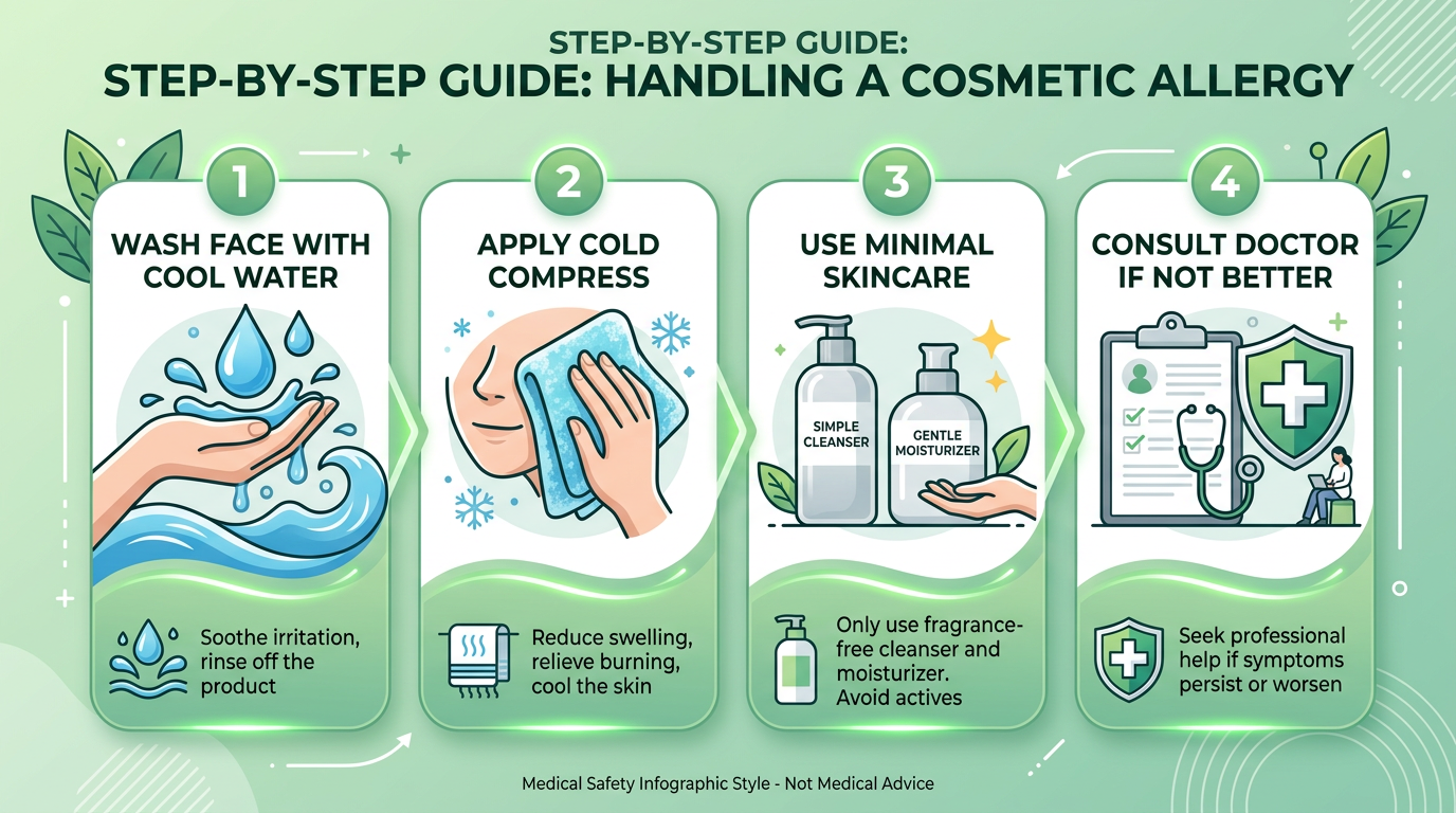 Các bước xử lý khi bị dị ứng mỹ phẩm đúng cách