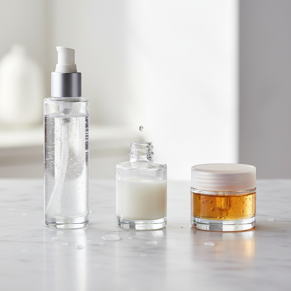 So sánh essence toner và serum