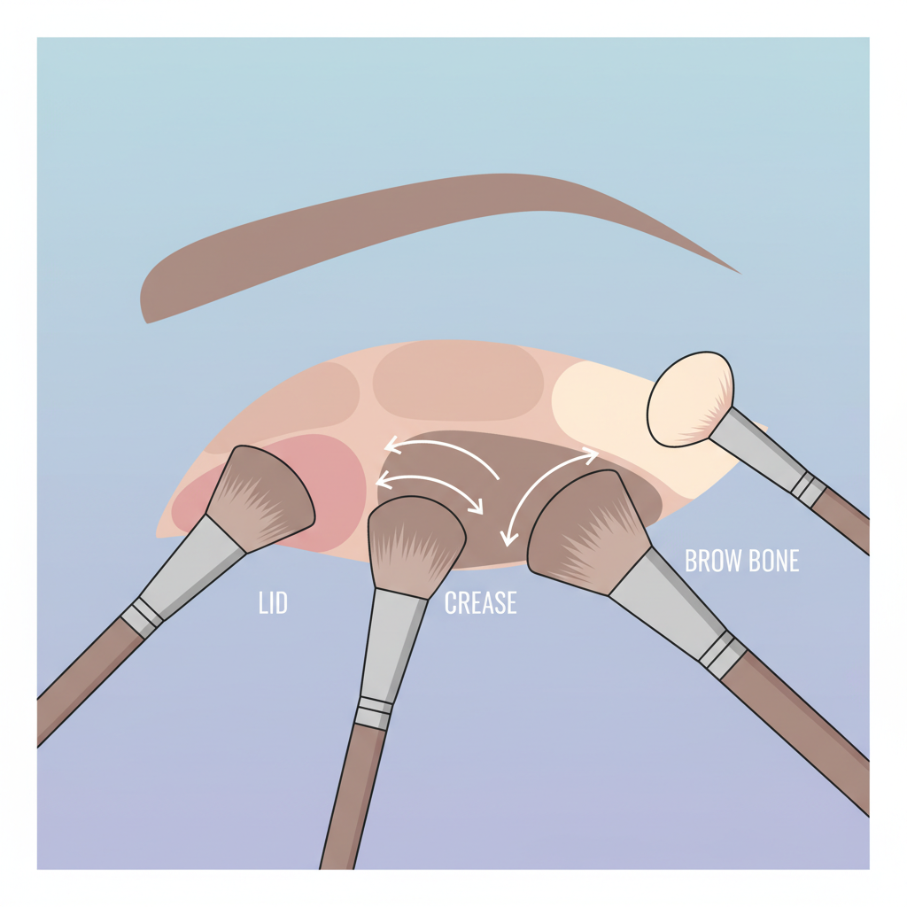 Cách tán phấn mắt Hàn Quốc đúng kỹ thuật