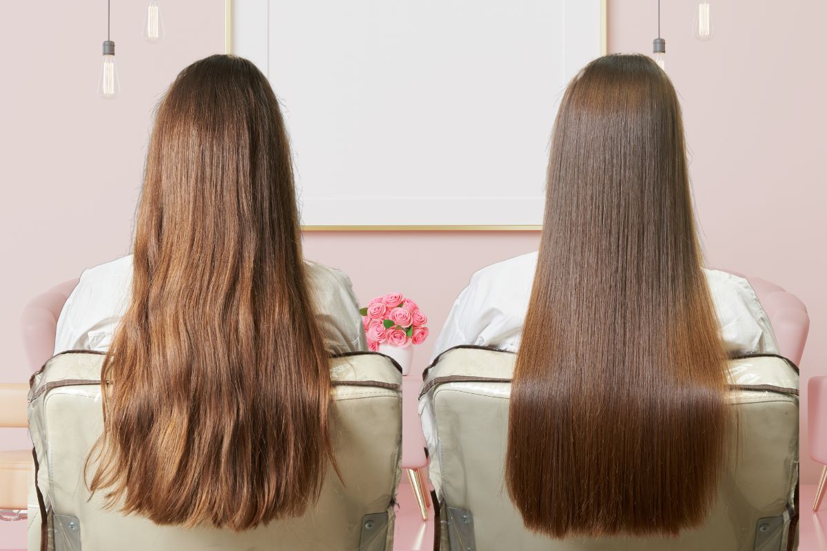 Kết quả trước và sau liệu trình keratin phục hồi tóc