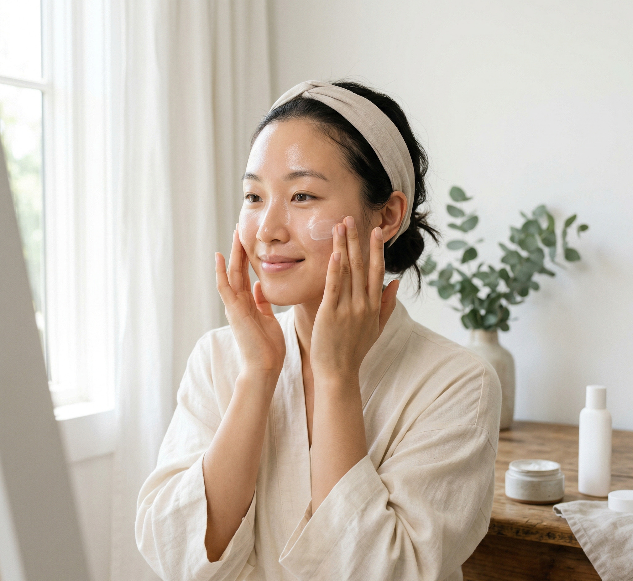 Thoa kem dưỡng ẩm khóa ẩm và bảo vệ da glass skin