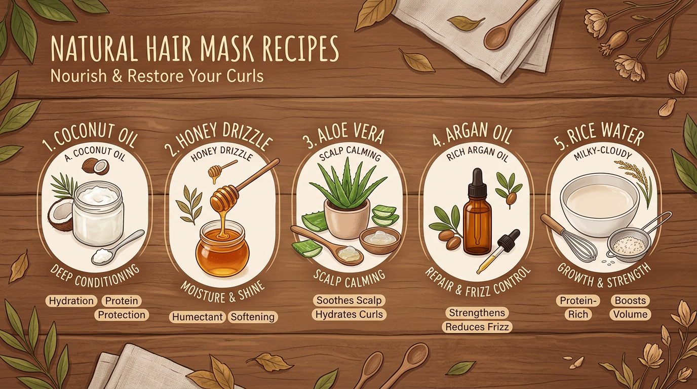 Công thức ủ tóc tự nhiên tại nhà với dầu dừa mật ong lô hội