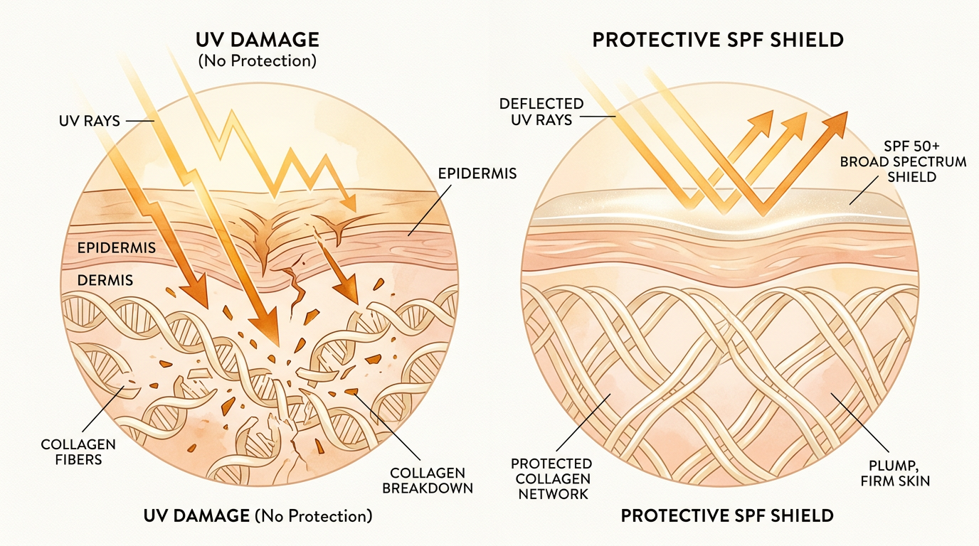 Tia UV là nguyên nhân chính gây lão hóa da sớm cần chống nắng