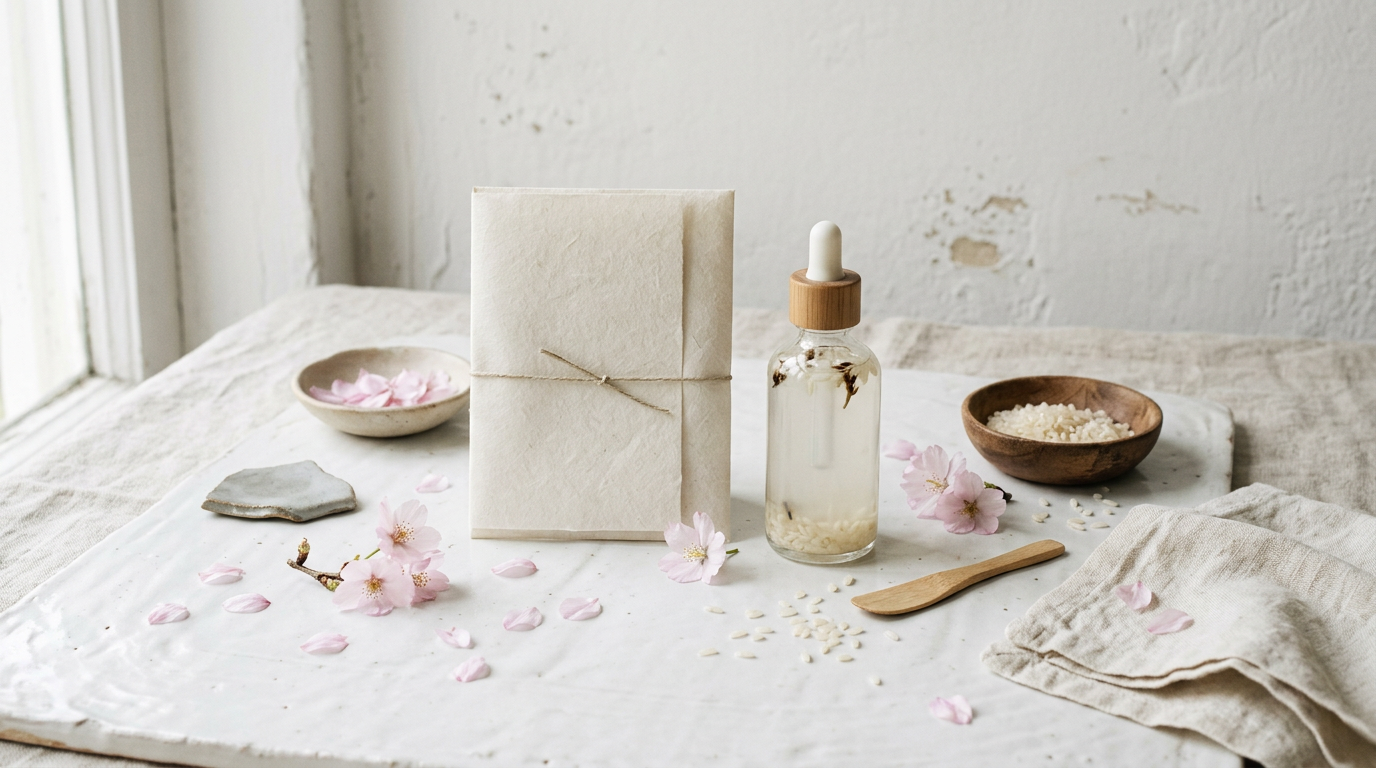 Vẻ đẹp tối giản của mặt nạ Nhật Bản với thành phần thiên nhiên