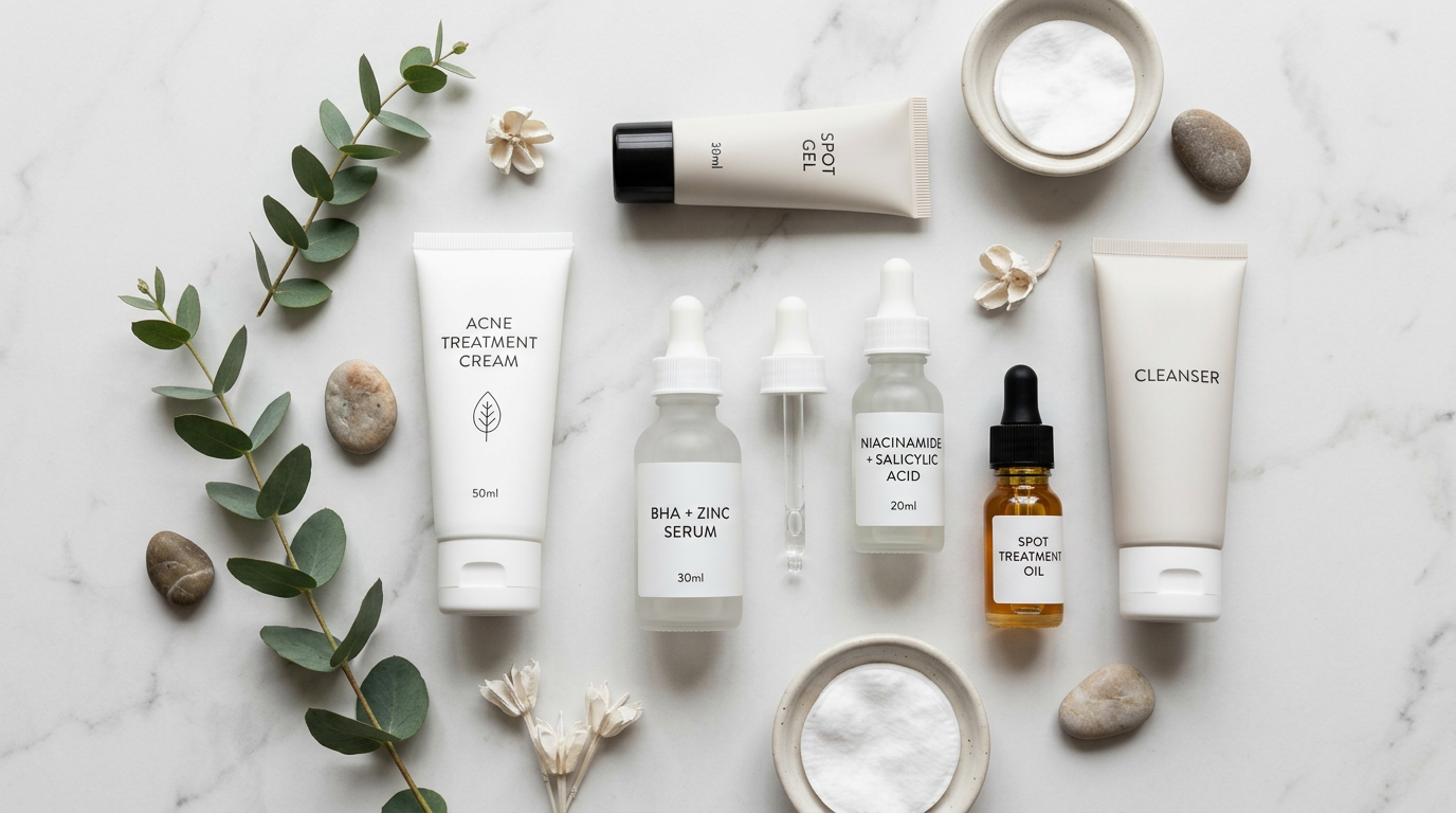 Sản phẩm thuốc bôi trị mụn retinoid và benzoyl peroxide