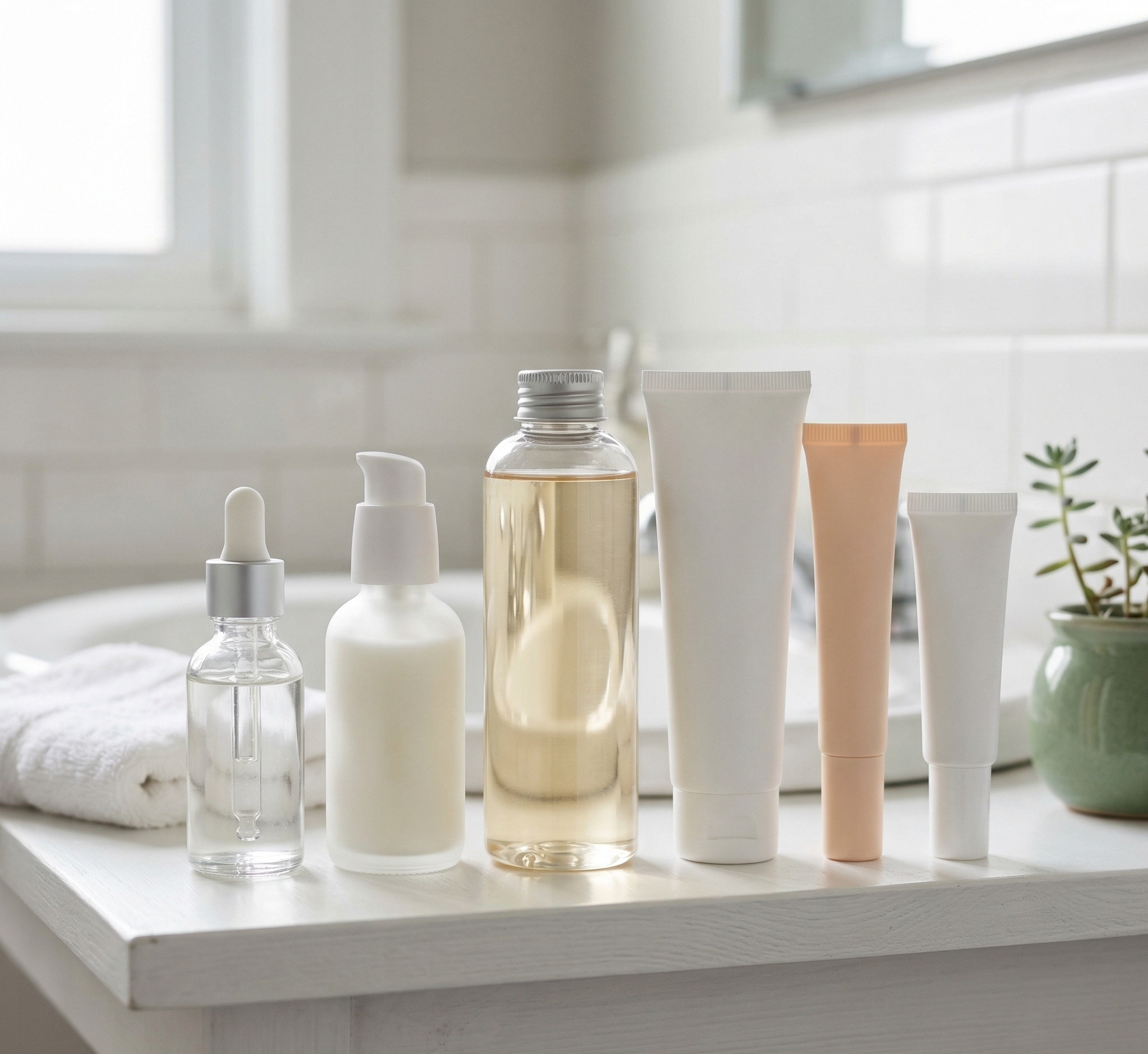 Các sản phẩm skincare serum toner kem dưỡng kết hợp cùng nhau