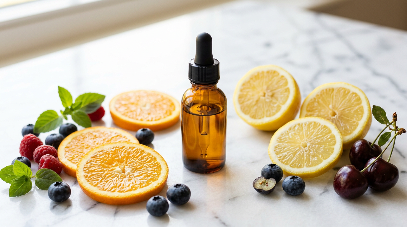 Vitamin C serum kết hợp thành phần skincare hiệu quả