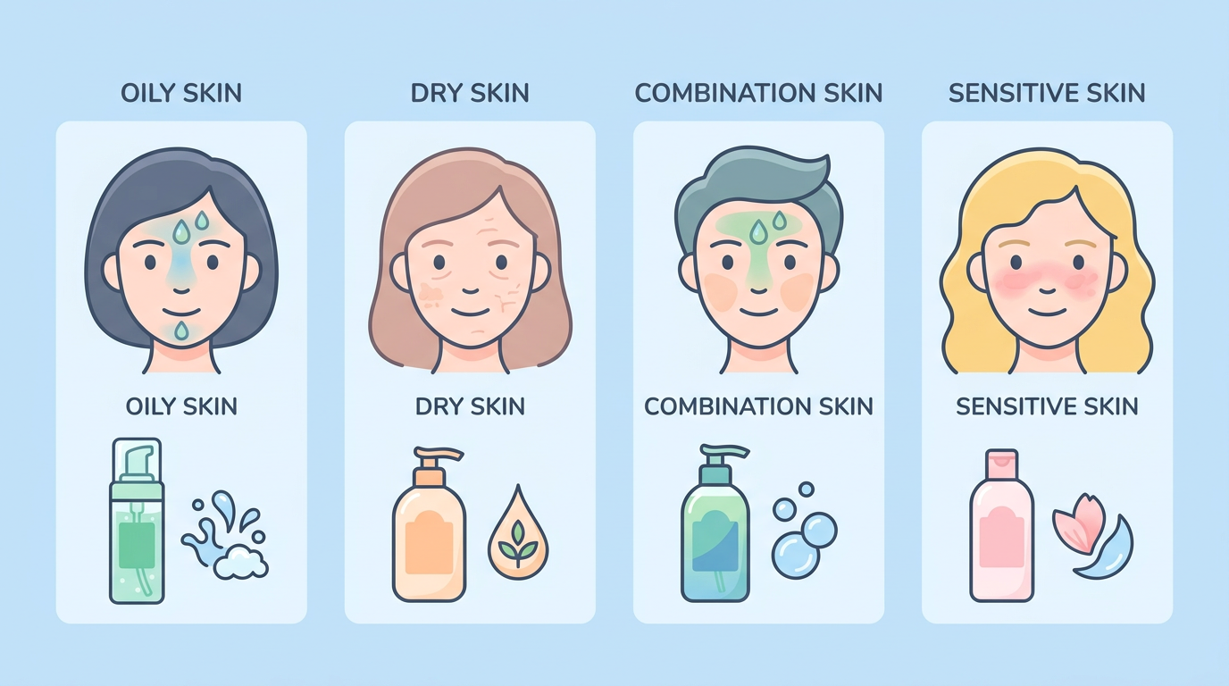 Chọn sữa rửa mặt không xà phòng phù hợp từng loại da