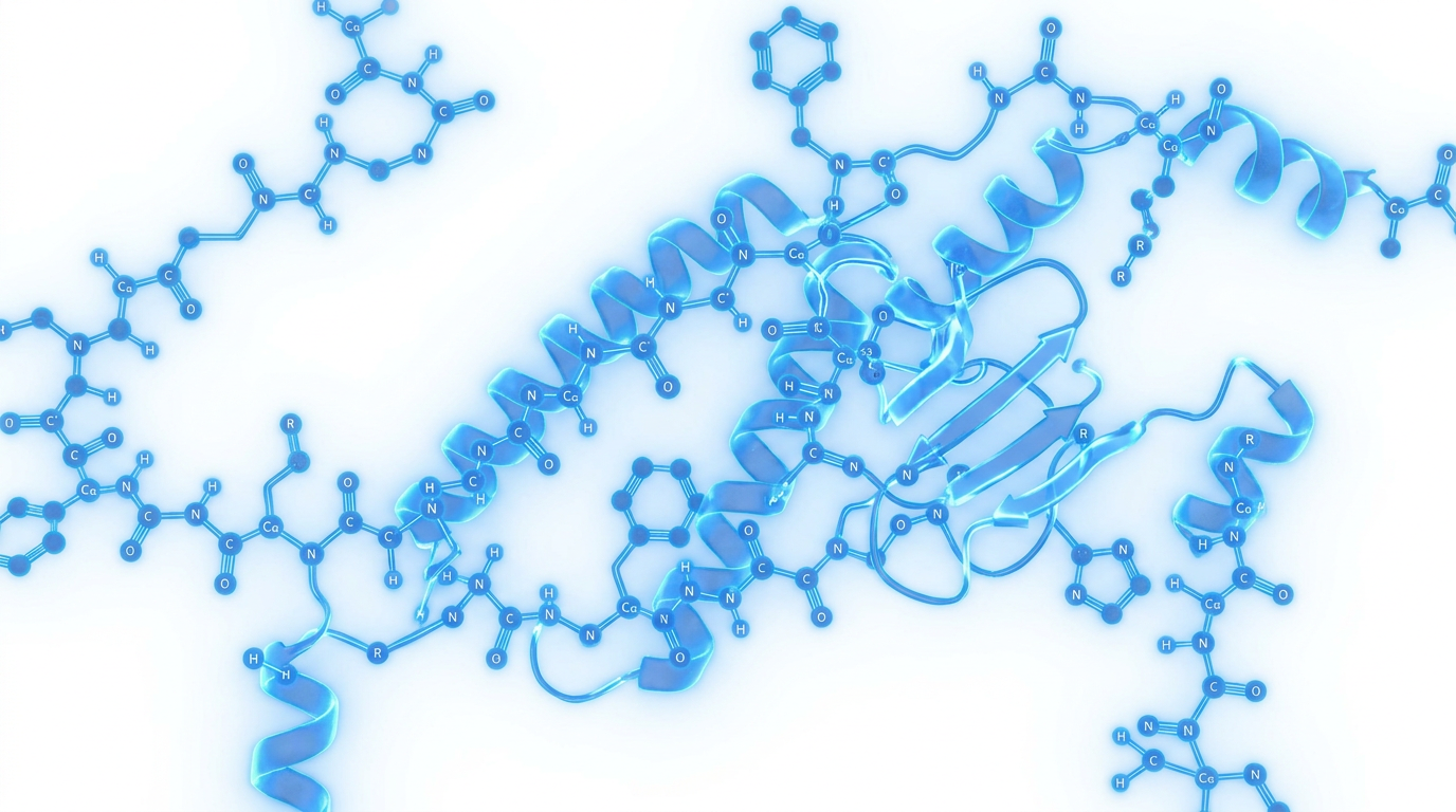 Cấu trúc phân tử chuỗi peptide - hoạt chất chống lão hóa quan trọng trong skincare