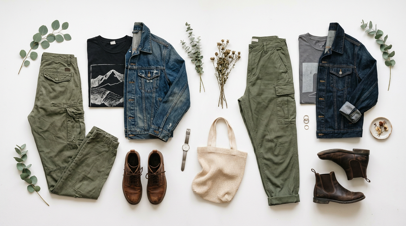 Gợi ý phối đồ tomboy cho từng dịp: đi học, đi chơi, buổi tối với cargo pants và boots