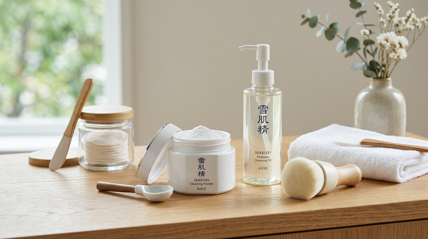Phấn rửa mặt Kose Kekkisei - minh họa nội dung