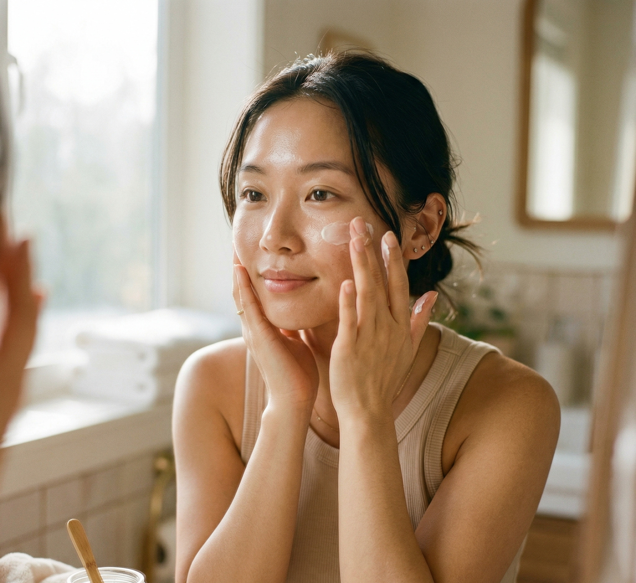 Thoa kem dưỡng chứa ceramide phục hồi hàng rào bảo vệ da