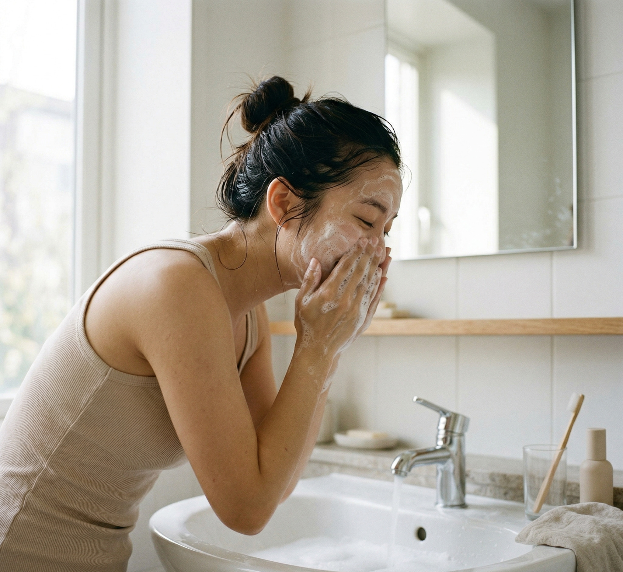 Skincare routine buổi sáng cho da khô