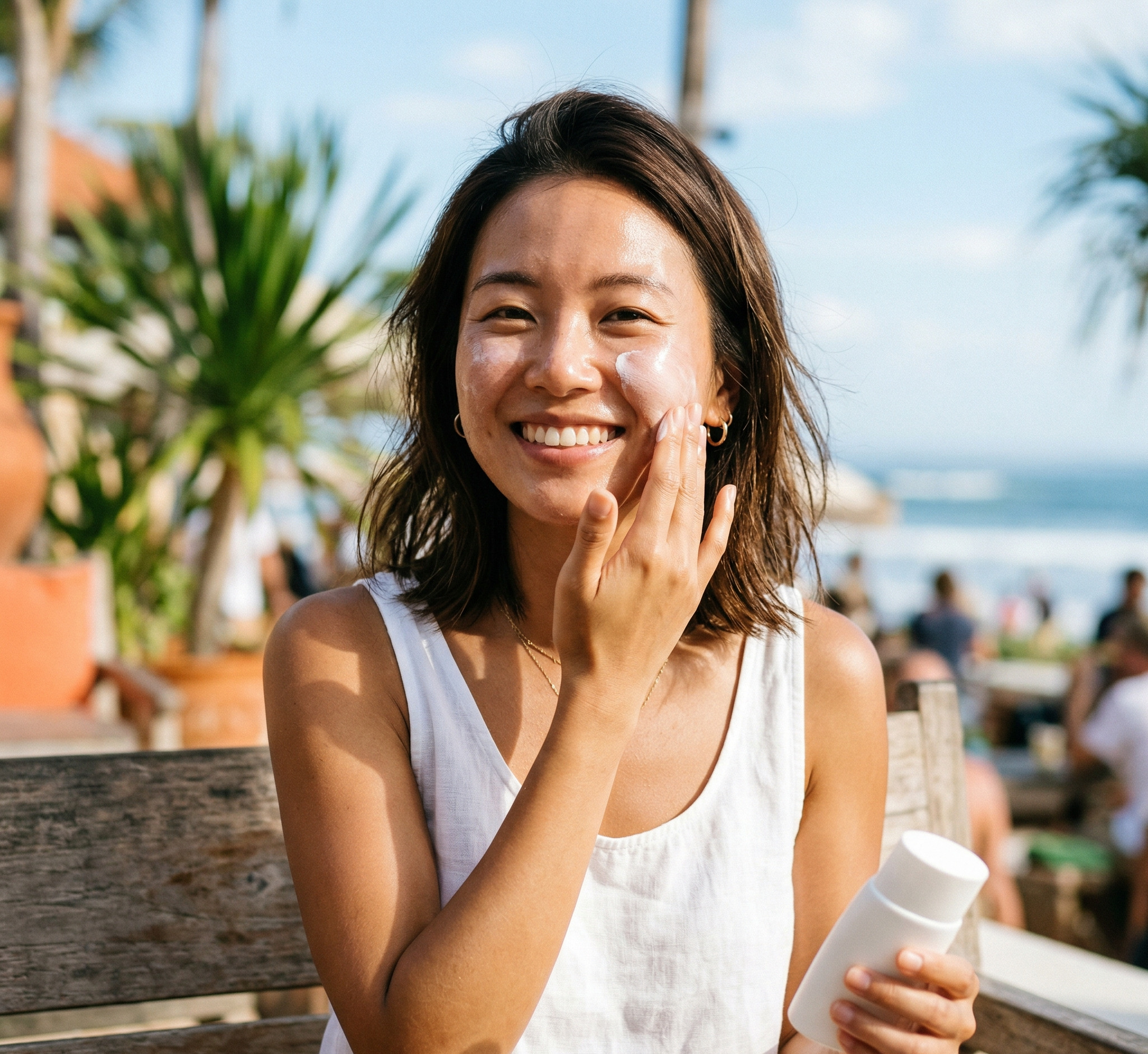 Bôi kem chống nắng bảo vệ da nhạy cảm khỏi tia UV