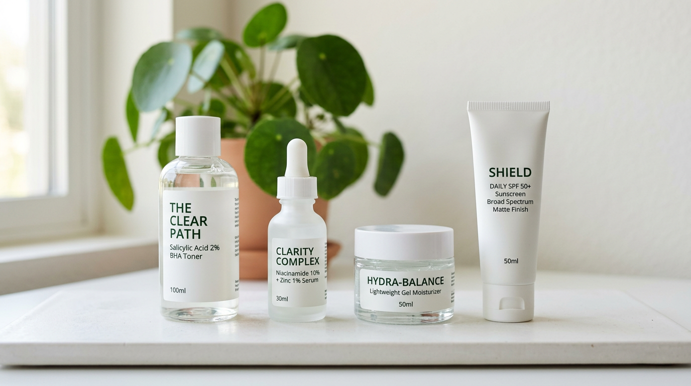 Quy trình skincare cơ bản cho da dầu mụn