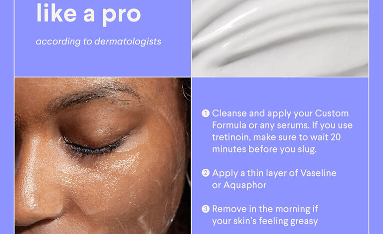 Phương pháp slugging dùng petrolatum Vaseline khóa ẩm qua đêm