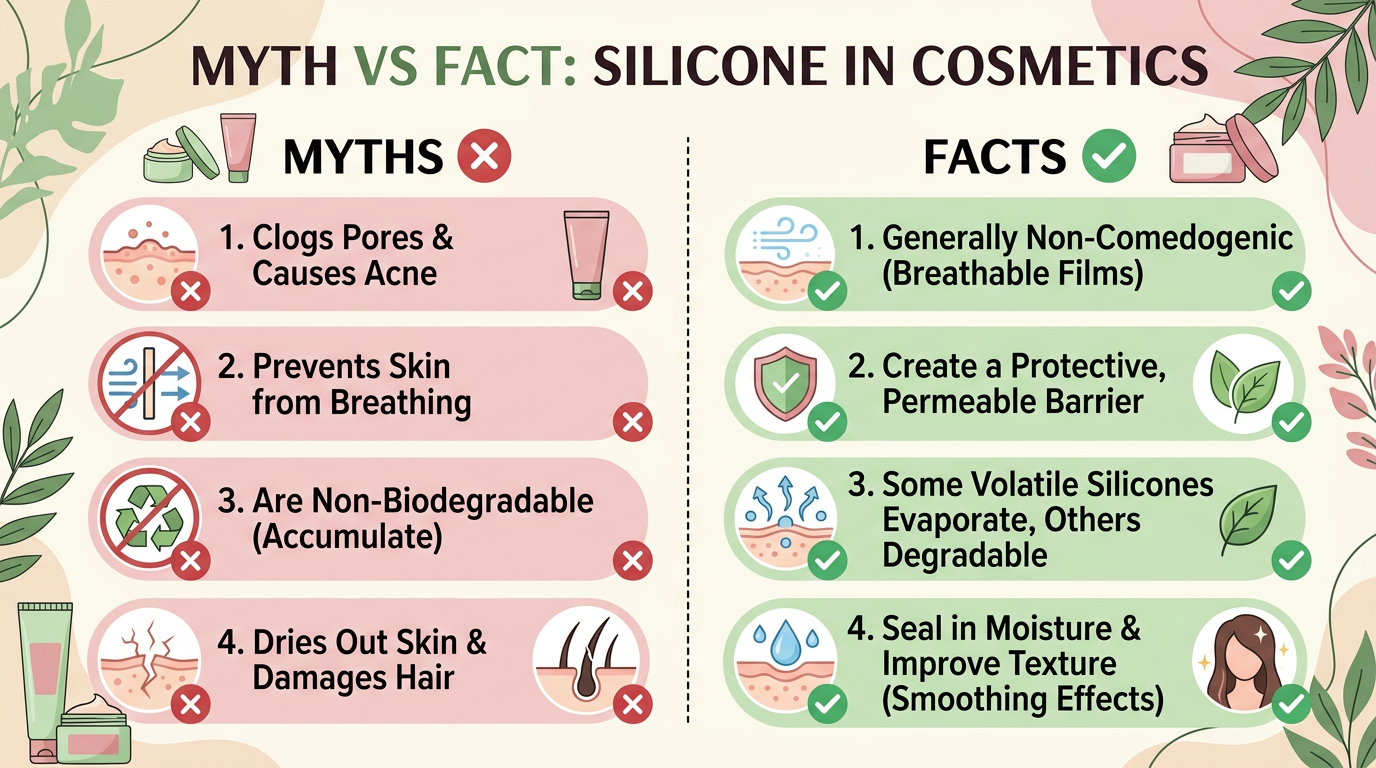 Sự thật về silicone trong mỹ phẩm - giải đáp tin đồn