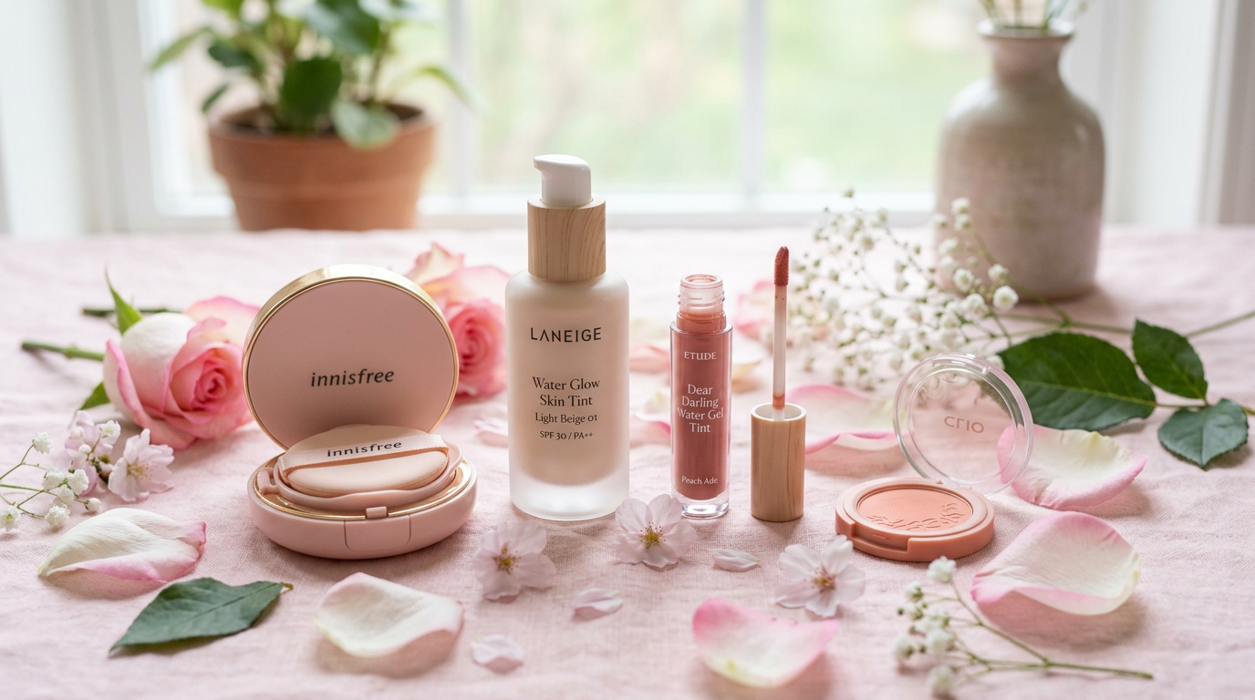Sản phẩm trang điểm tự nhiên phong cách Hàn Quốc