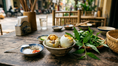 món ngon hột vịt lộn minh họa 1 (không người thật)