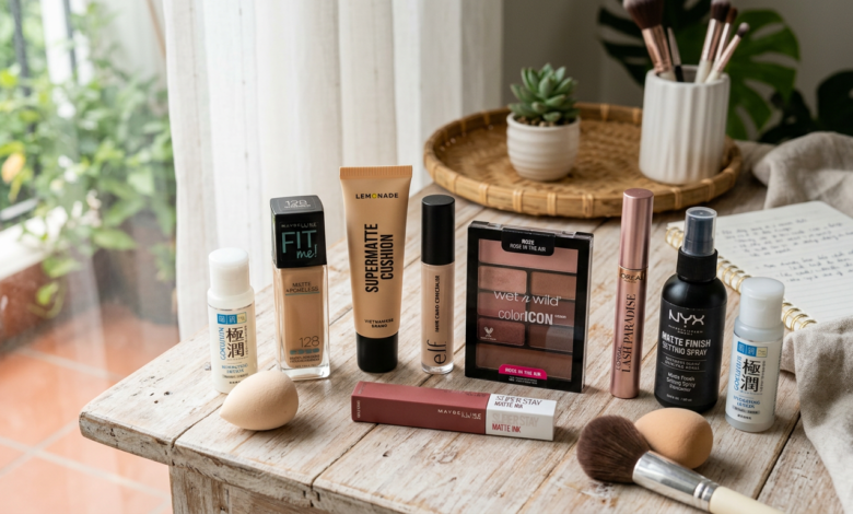 mỹ phẩm Drugstore minh họa 1 (không người thật)