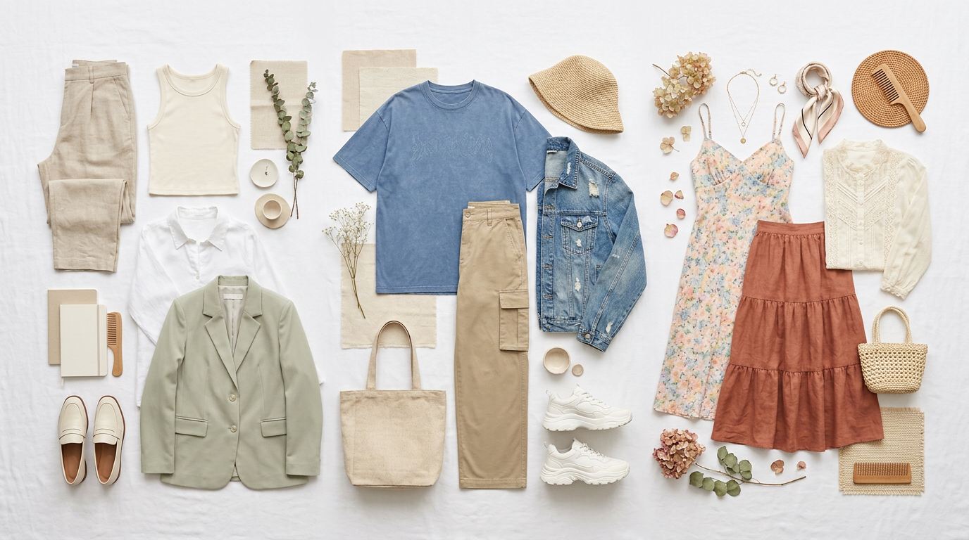 Mood board thời trang local brand Việt Nam phong phú từ streetwear đến basic tối giản