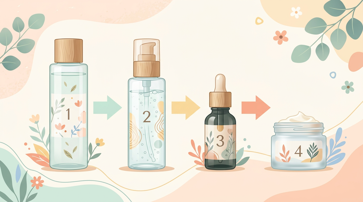 Các bước sử dụng sản phẩm water-based đúng thứ tự trong routine skincare